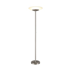 Lindby LED Stehlampe Ragna 9620649 Dimmbar Modern in Alu aus Glas 1-flammig Wohnzimmerleuchte