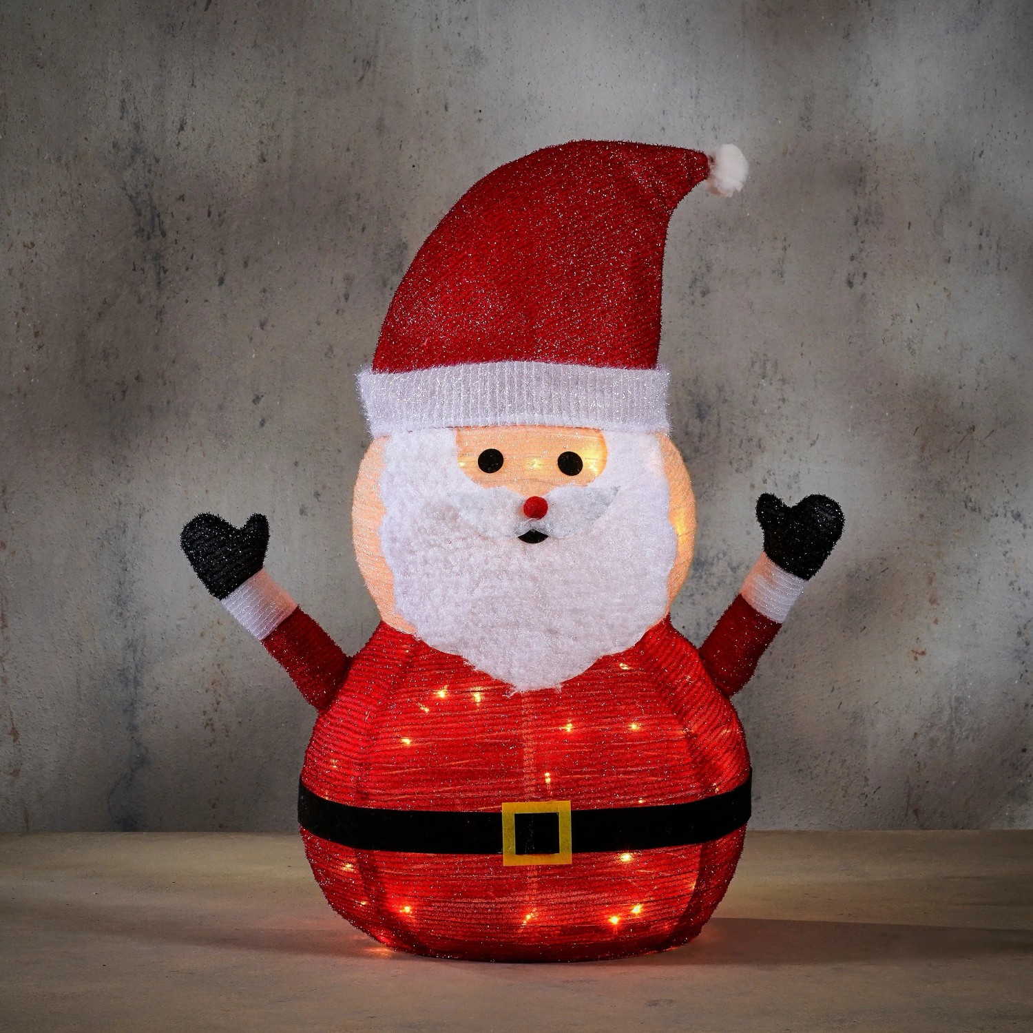 Luca Lighting Dekofigur Weihnachtsmann LED Außen Ø 47 cm x 80 cm kaufen bei OBI