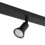 Globo Drew Strahler, 3-flammig, schwarz matt, 400x60x90mm. Moderner Spot für GU10 Leuchtmittel.