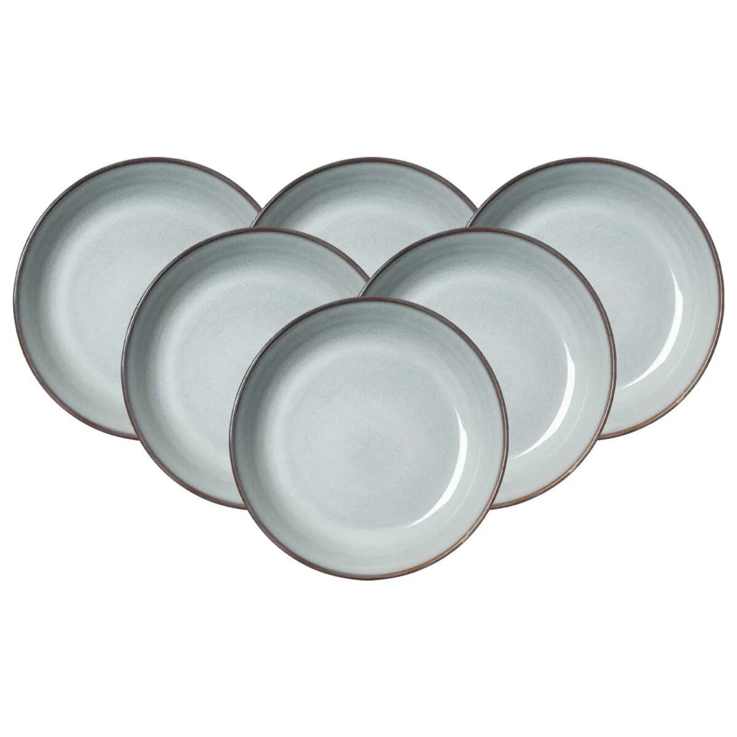 Ritzenhoff & Breker Alicante Suppenteller 21 cm 6er Set Grau
