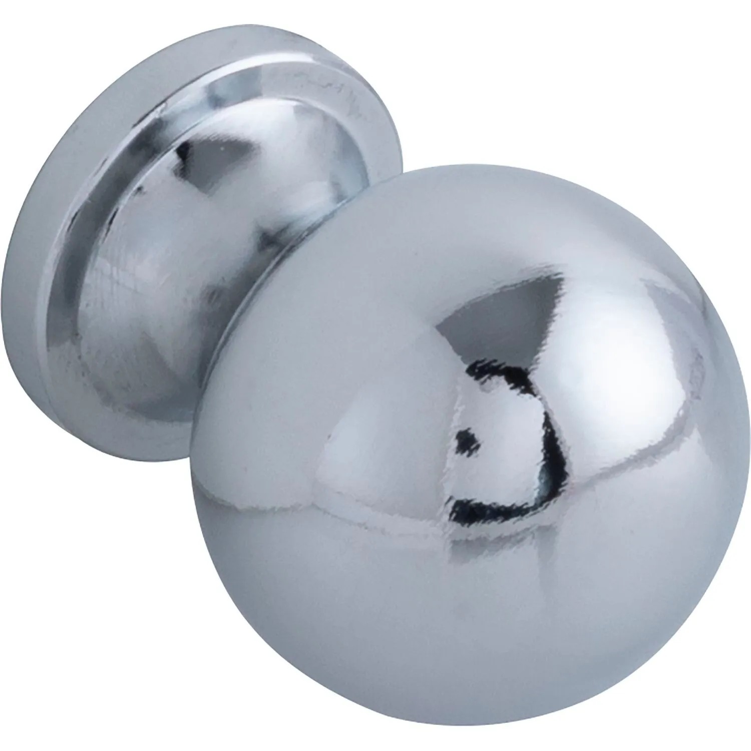 Technik Team Möbelknopf Isse Ø 20 mm Tiefe 26 mm Messing Verchromt Poliert