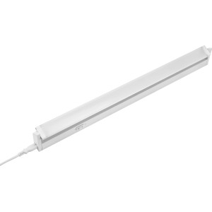 Weiße LED Unterbauleuchte (6W) mit Schalter und Kabel für Küche oder Werkstatt.