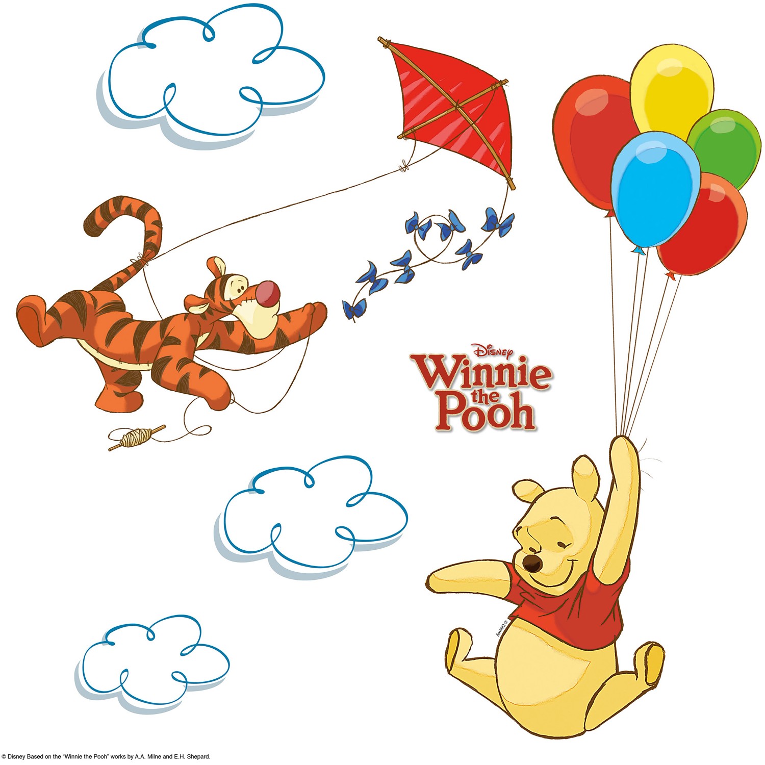 Komar Fenstersticker Winnie Pooh 31 cm x 31 cm