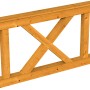 Skan Holz Brüstung Andreaskreuz, 150x84 cm, Fichte Eiche hell für Lauben & Pavillons.