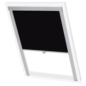 vidaXL Verdunklungsrollo Schwarz MK08 für Velux Fenster