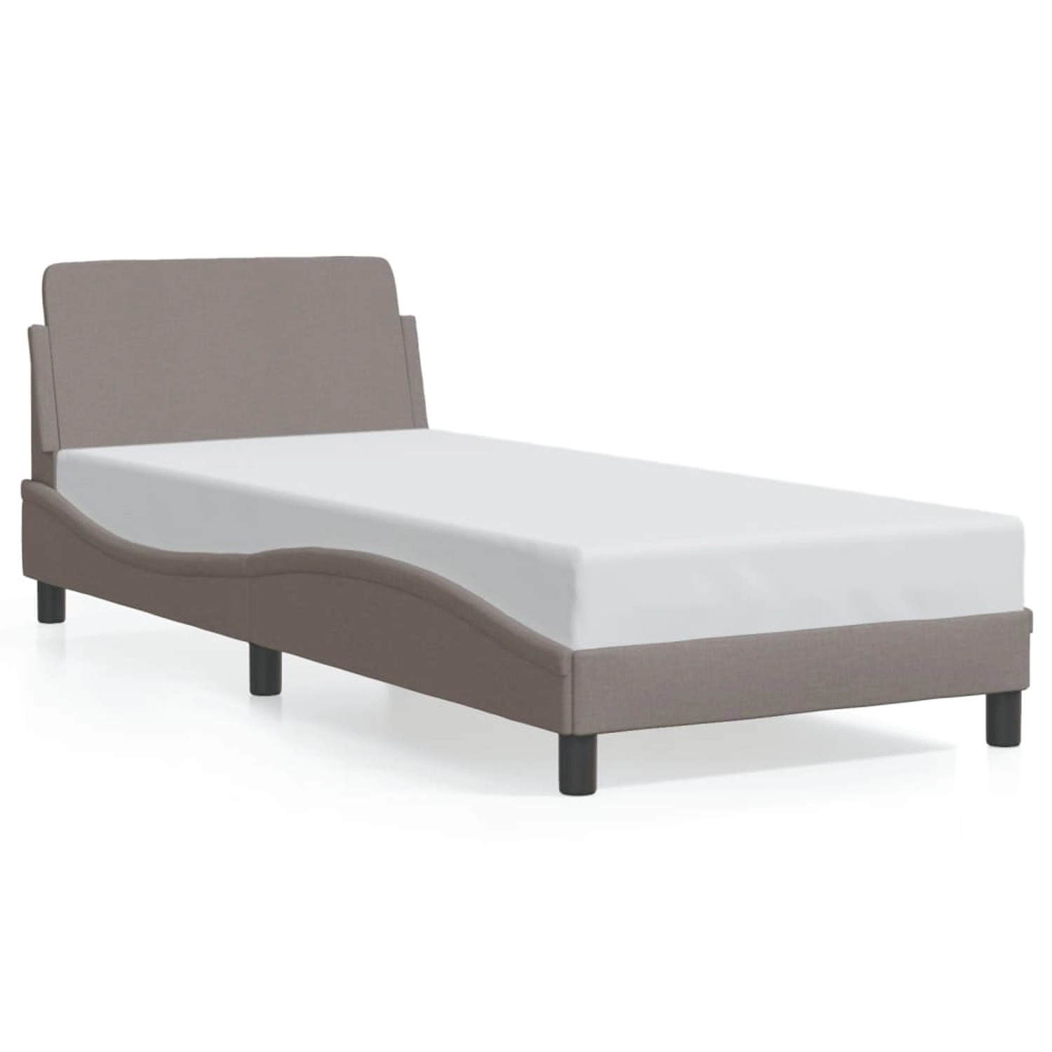 vidaXL Bettgestell mit Kopfteil Taupe 80x200 cm Stoff Modell 81957660 günstig online kaufen