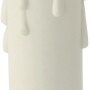 Weiße E14 Lampenfassung im Kerzen-Design für Kronleuchter.
