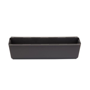 BigDean 6er Set Paletten Blumenkästen Einsatz mit Hängesystem zum Einhängen 37cm Anthrazit Pflanzkasten für Europalette Balkonkasten Blumentopf