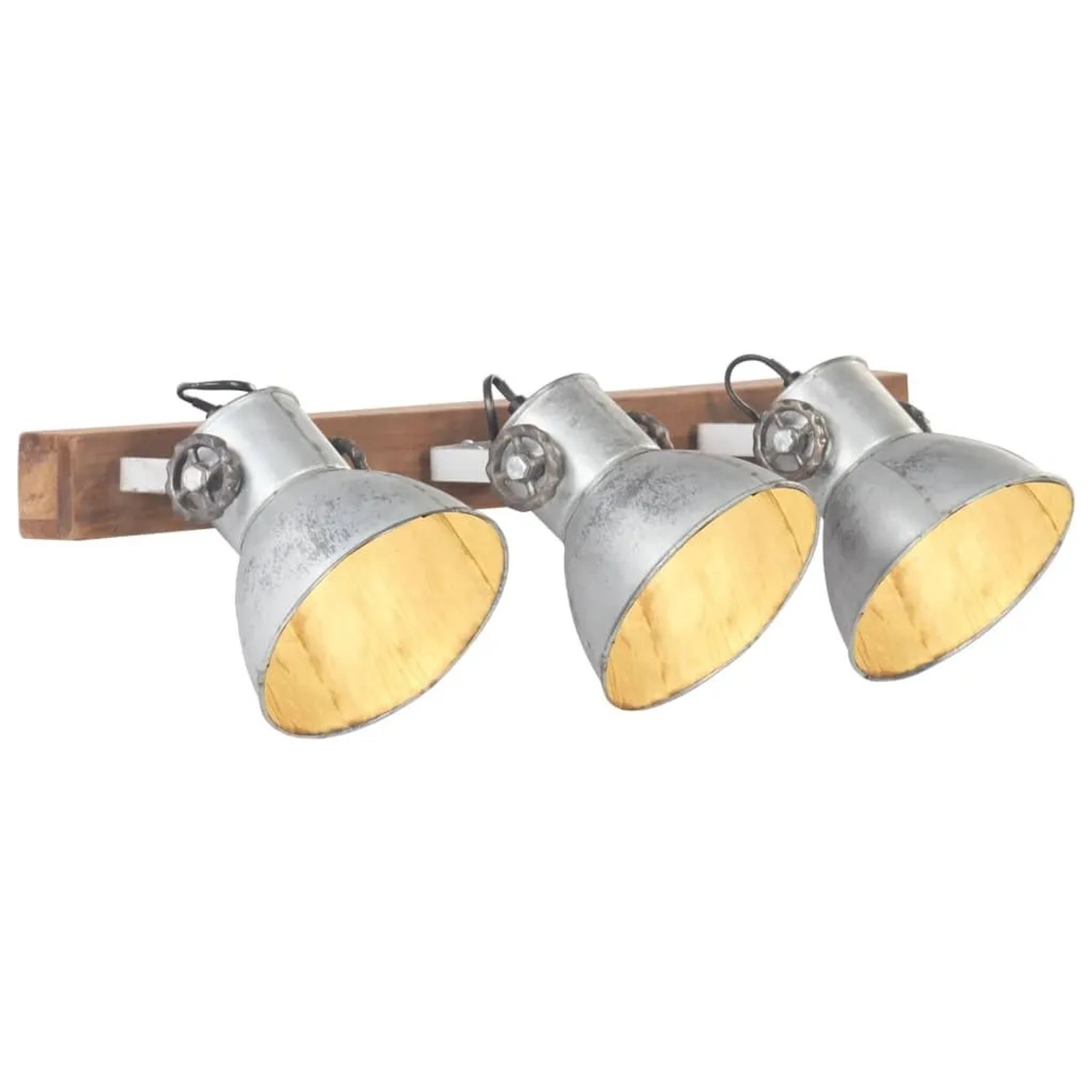 vidaXL Wandlampe Industriestil Silbern 65x25 cm E27 320502