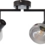 Brilliant Spotrohr Reflekt, 4-flammig, schwarz matt mit Rauchglas Spots.