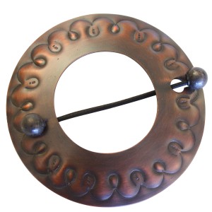 Gardinia Dekospange Ring in Bronze (Ø 12 cm) für Stilgarnituren.