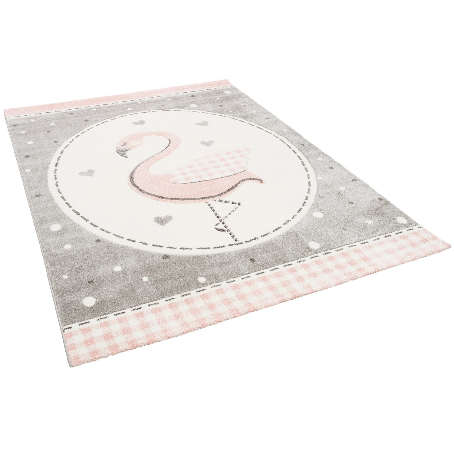 Pergamon Kinder Teppich Maui Kids Pastell Rosa Flamingo Rosa 200x290cm günstig online kaufen