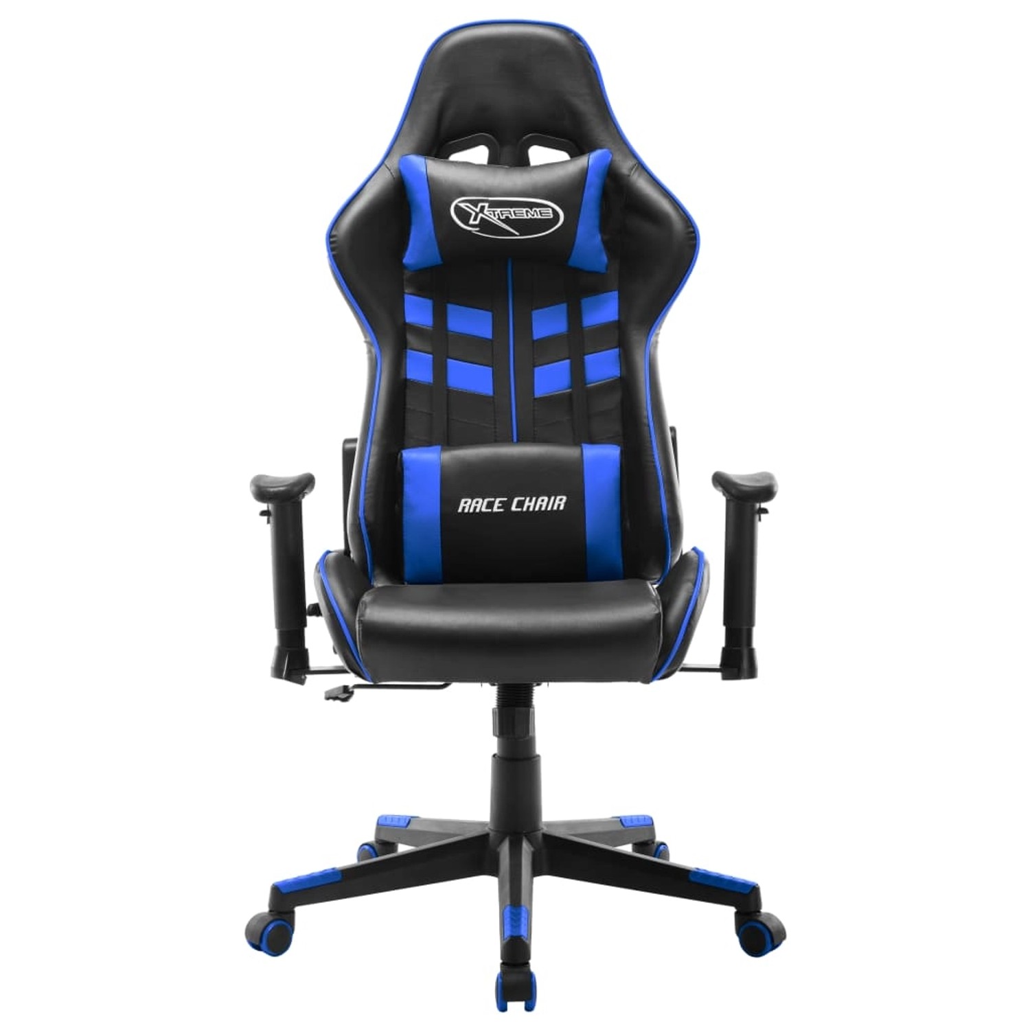 vidaXL Gaming-Stuhl Schwarz und Blau Kunstleder Modell 1