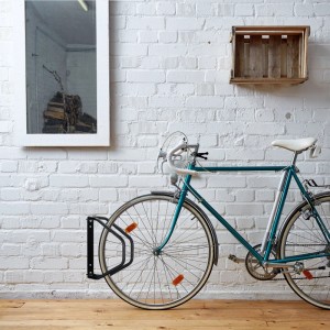 Relaxdays Fahrradständer Stahl Schwarz Schwenkbar 32,5 cm x 9 cm x 28,5 cm