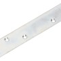 Verzinkter Flachverbinder, 170x30 mm, mit Löchern zur Befestigung von Möbelteilen.