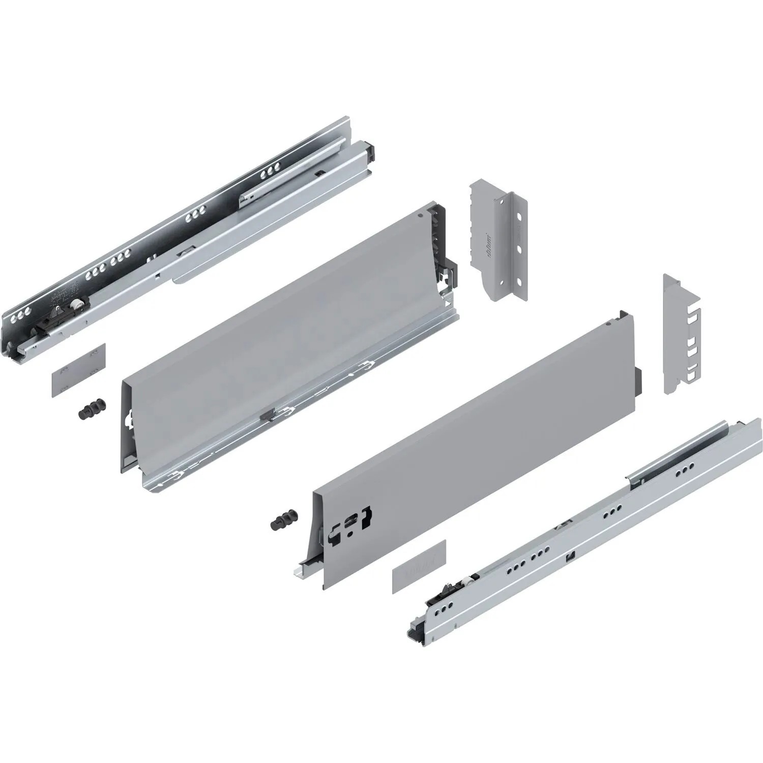 Blum Tandembox antaro K Vollauszug Blumotion 450 mm 65 kg Grau 1 Paar