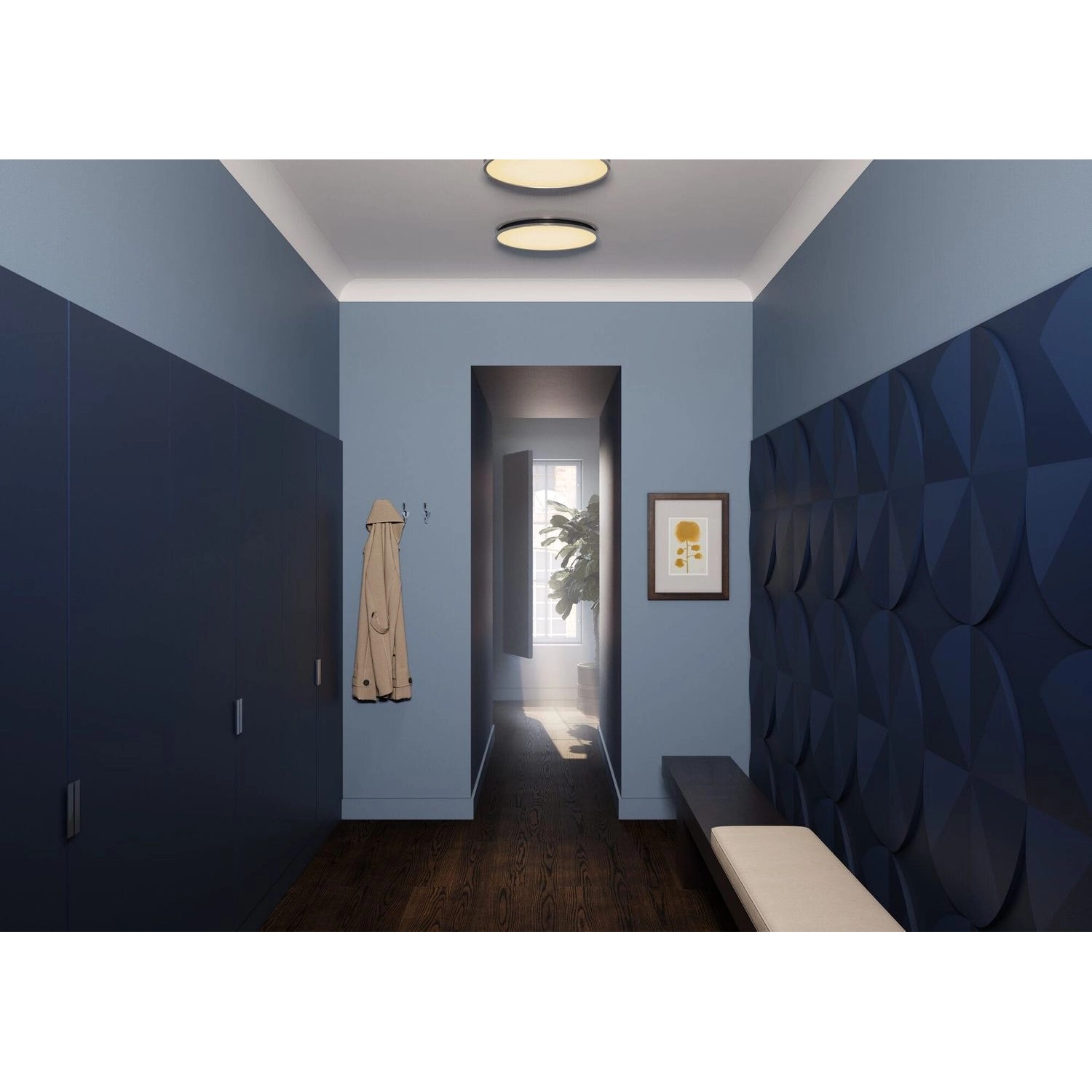 Eckleisten-Set: NOEL & MARQUET NMC NE4 PURE-Box NOMASTYL, 55 Stuckleisten, 110 m, Weiß.