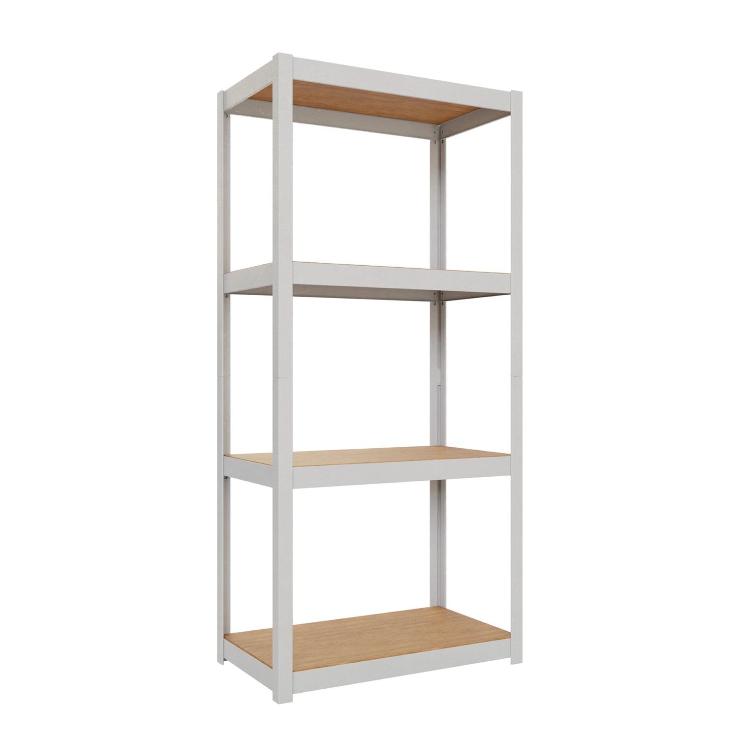 Ar Shelving Regal Rivet D-Carbon Style M 150 x 70 x 40 cm Grauweiß & Eiche günstig online kaufen