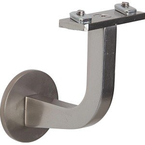 Aluminium Konsole zur Wandmontage für Aluminiumhandlauf im Innen- und Außenbereich.