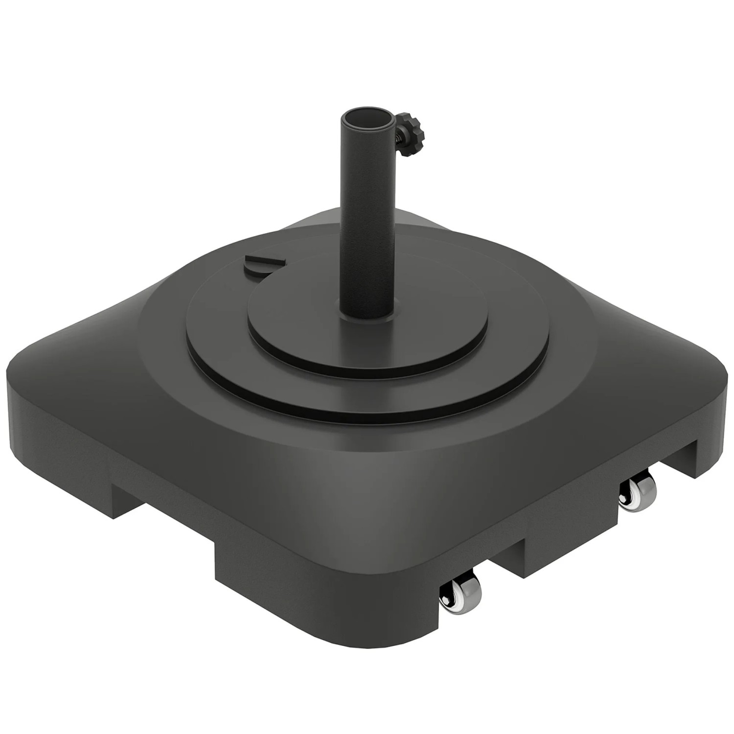 Furnicato Gartenschirmständer Sonnenschirmständer Aus Kunststoff Mit Wasser Oder Sand Befüllbar Kunststoff Schwarz