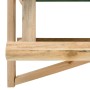 Detailansicht: VidaXL Vogelfutterhaus aus Holz, zur Wandmontage geeignet.