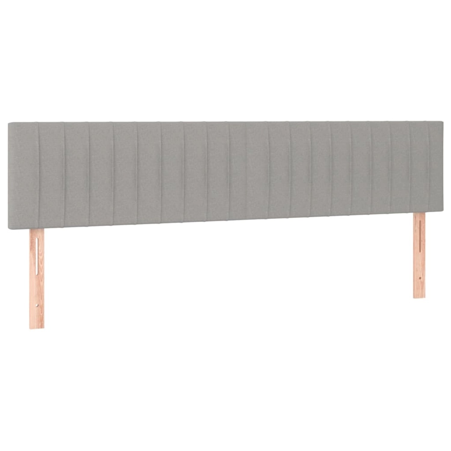 vidaXL LED Kopfteil Hellgrau 160x5x78/88 cm Stoff 3121856