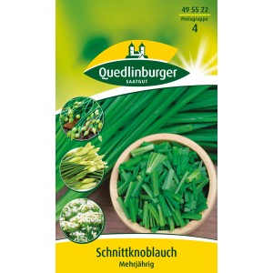 Quedlinburger Schnittknoblauch mehrjährig: Samen für aromatischen Knoblauch zum Schneiden.