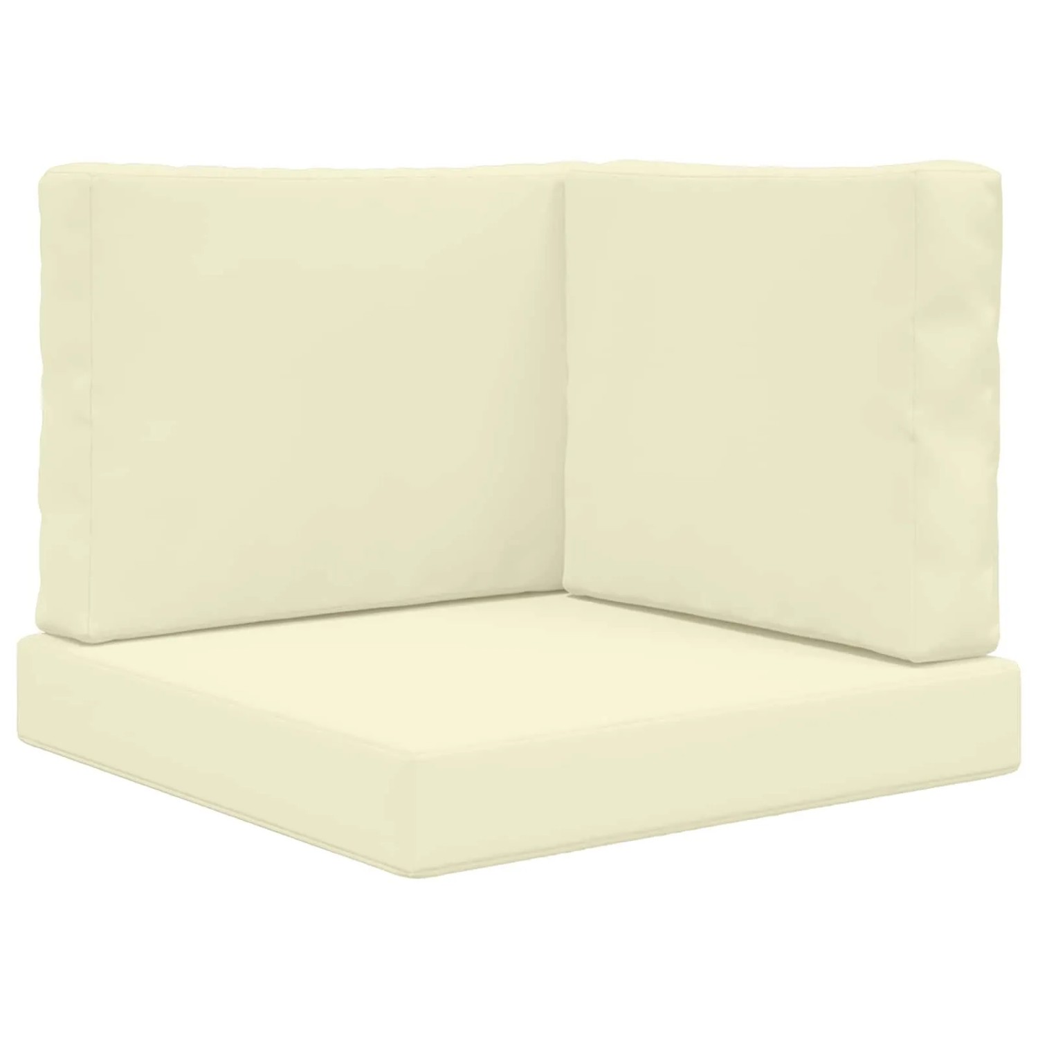 vidaXL Sofakissen für Draußen 3-Tlg Creme Polyester 900746