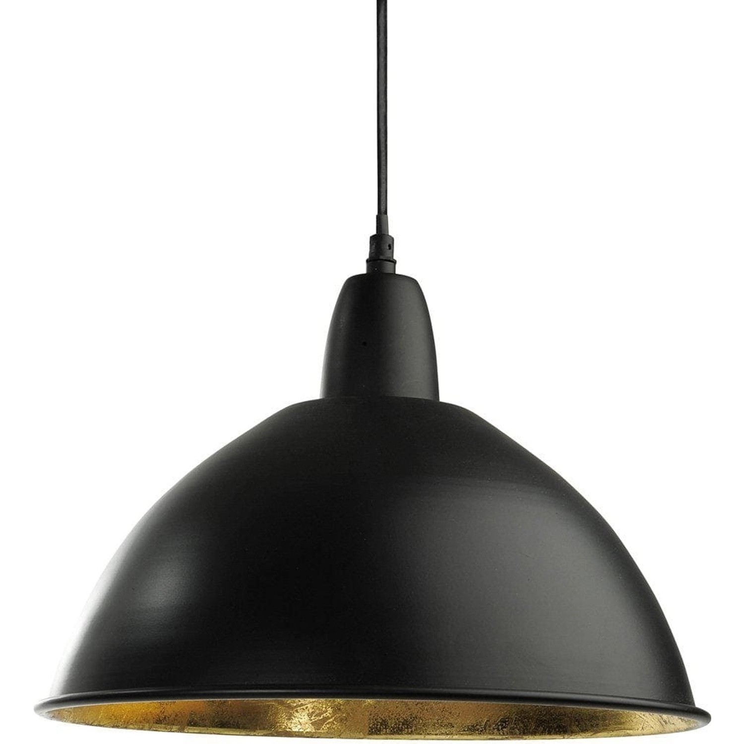 PR Home Classic Hochwertige Pendelleuchte aus Metall Schwarz Gold 35cm E27 günstig online kaufen