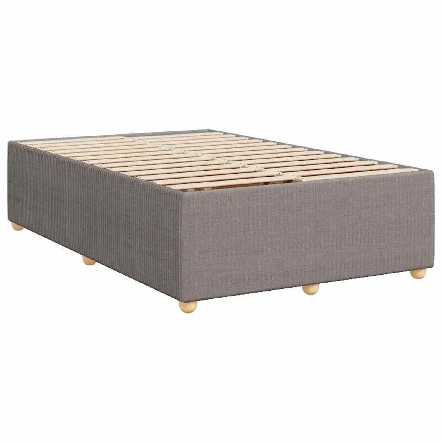 vidaXL Bettgestell ohne Matratze Taupe 120x190 cm Stoff 3284925 günstig online kaufen