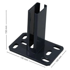 Galaflor Bodenplatte für 60x40mm Pfosten Anthrazit