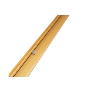 Goldener Dalsys Kabelkanal Fußboden, 1m, aus Aluminium zur Kabeldurchführung.