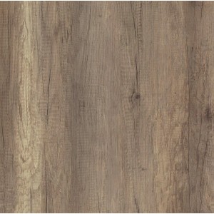 Arbeitsplatte in Windeiche Beige mit Holzstruktur, 410x60x2,9 cm.