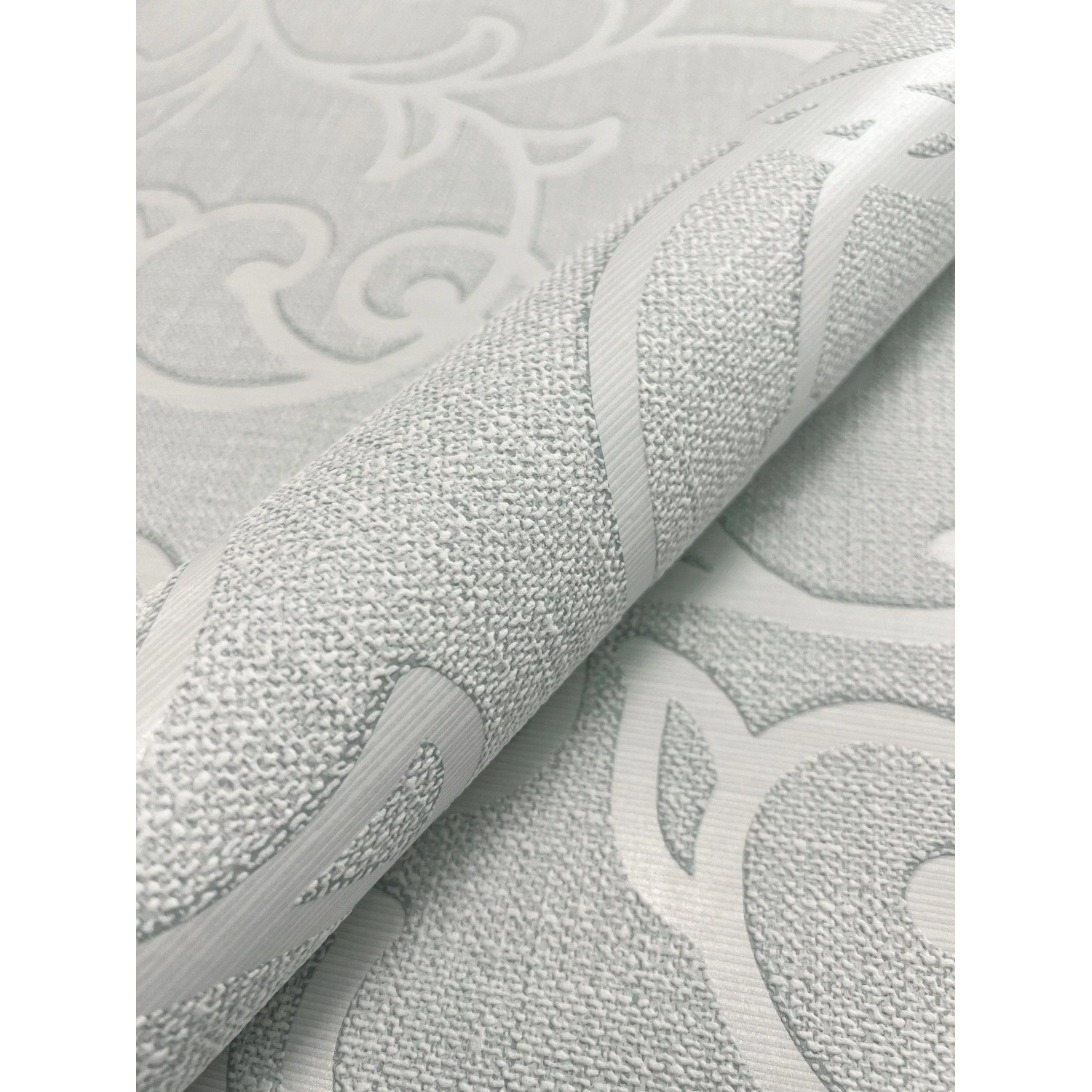 Newroom Vliestapete Varallo Grau Ornamente Vintage Strukturiert FSC® günstig online kaufen