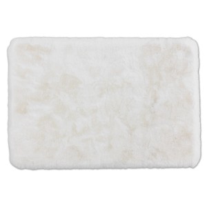 Weißer Schöner Wohnen Badteppich Bali, 67x110 cm, kuschelig und waschbar.