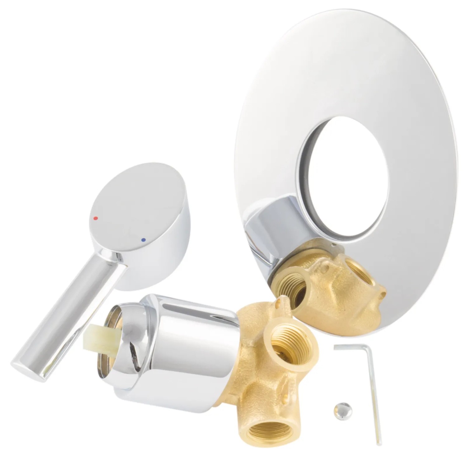 PaulGurkes Auslauf Waschtischarmatur 28cm - Massiv Messing Verchromt Mit Luftsprudler