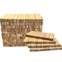 Stapel heller Eichenholz-Anzünder für Kamin, Grill und Lagerfeuer. Hochwertiges Anmachholz, 10 kg.