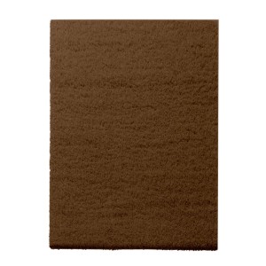 Dunkelbrauner KARAT Shaggy Teppich Barcelona, Hochflor Wohnteppich nach Maß, 100x350 cm.