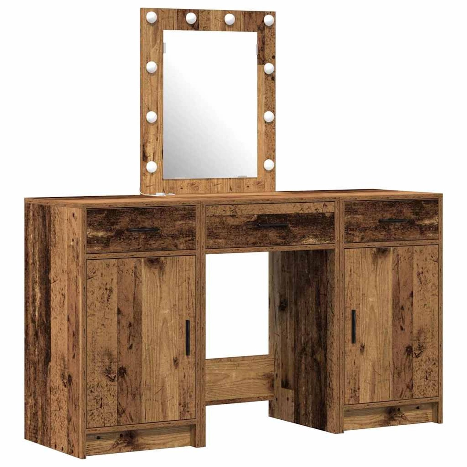 vidaXL Schminktisch mit Speicher Braun 50 x 41 x 135 cm Holzwerkstoff 33342 günstig online kaufen