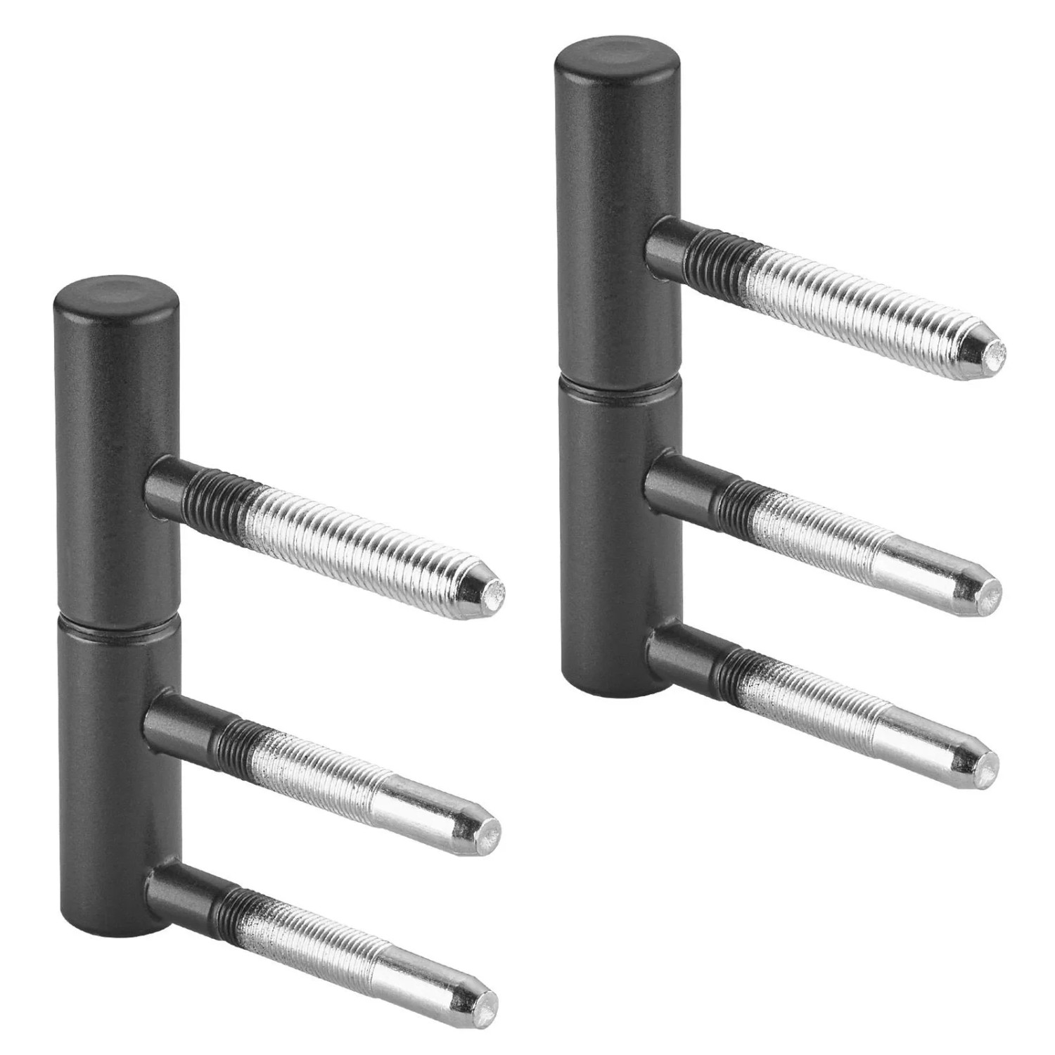 SOTECH 1 Paar Türbänder OLAV Ø15 mm 2 Teilig Stahl Schwarz Pulverbeschichtet Bis Zu 60 kg Tragkraft