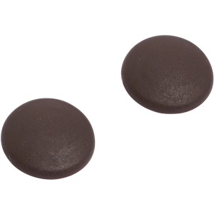 Braune Wand-Anschlagpuffer, selbstklebend, 40mm, 2er-Set. Türstopper für Wandschutz.