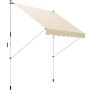 Beige Outsunny Klemmmarkise, 300x150 cm, mit Stahl- und Aluminiumgestell. Ideal als Sonnenschutz.
