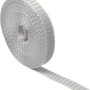 Grauer Schellenberg Rollladengurt Mini, 14 mm breit, 6 m lang, aufgerollt.