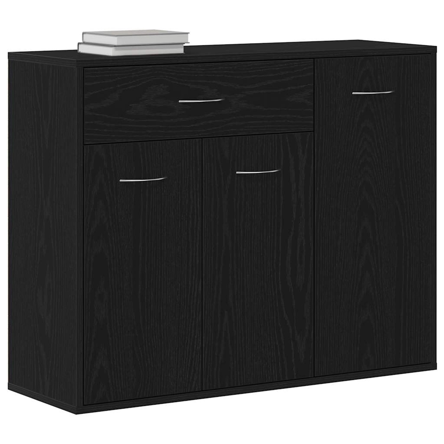 vidaXL Sideboard Schwarze Eiche 88x30x70 cm Holzwerkstoff 862445 günstig online kaufen