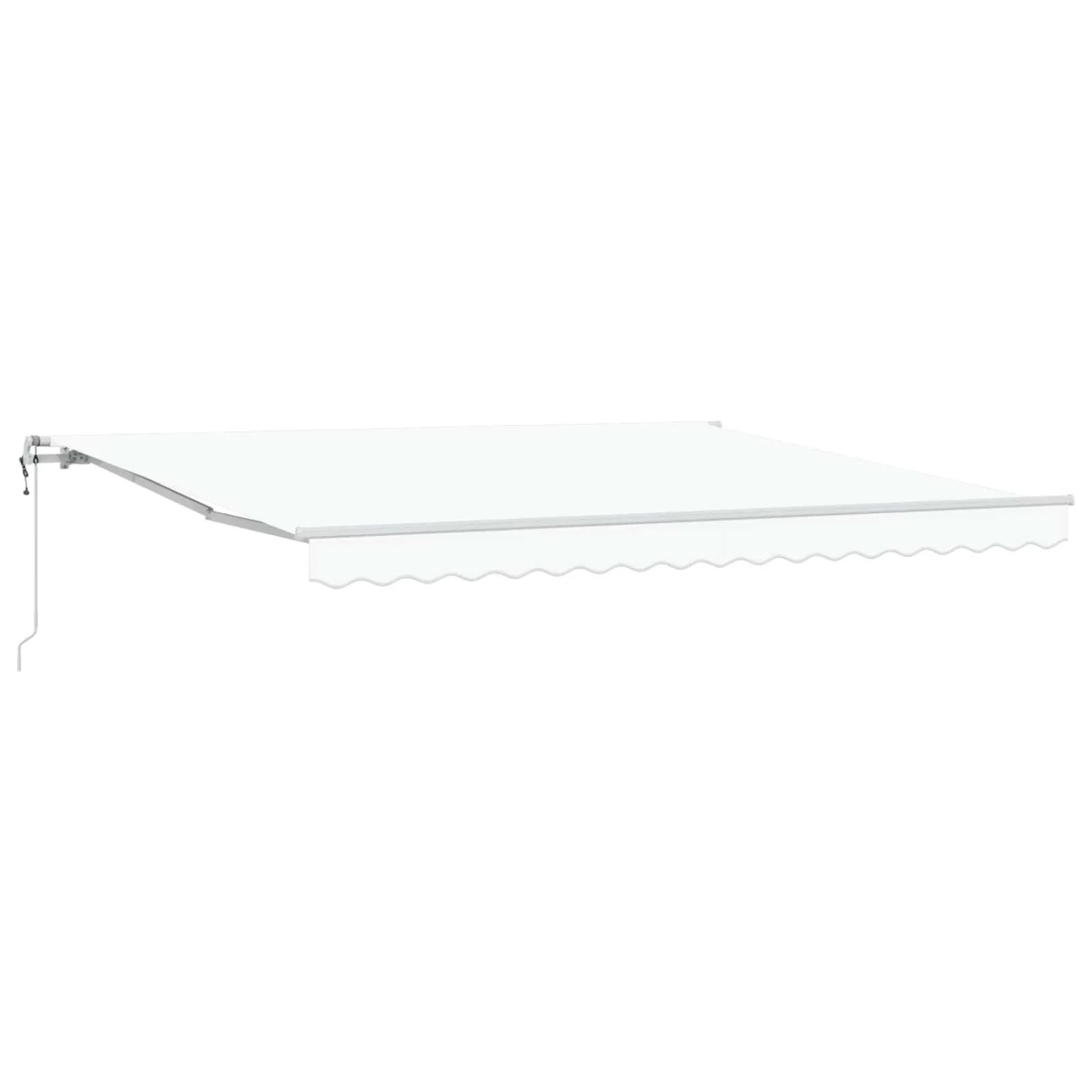 vidaXL Einziehbare Markise Weiß 400 x 300 cm Stoff und Stahl 3330625 günstig online kaufen