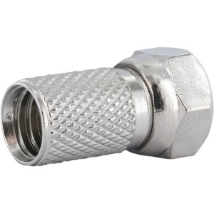 Schwaiger F-Aufdrehstecker, 4er Set, für Koaxialkabel in SAT Anlagen.