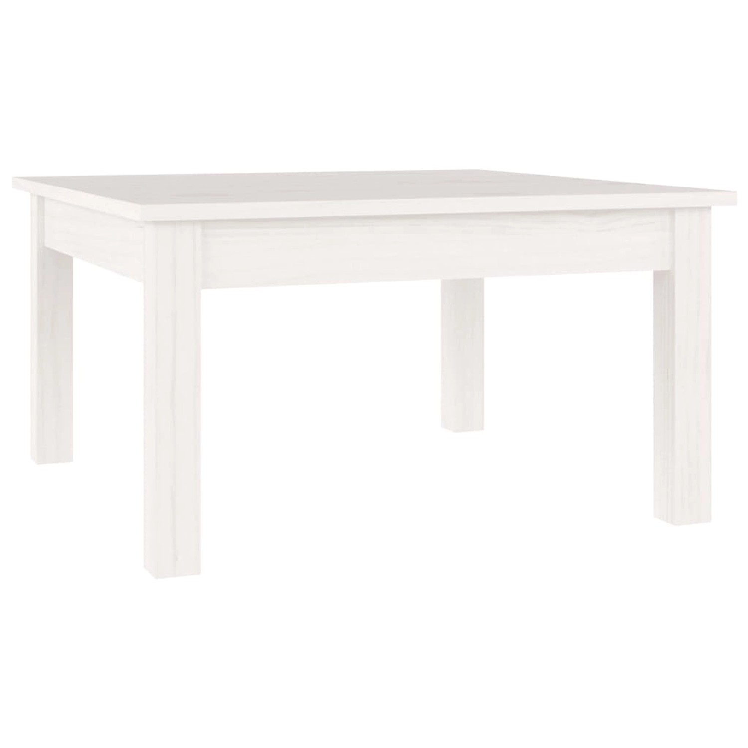 vidaXL Couchtisch Weiß 55x55x30 cm Massivholz Kiefer 814230 günstig online kaufen