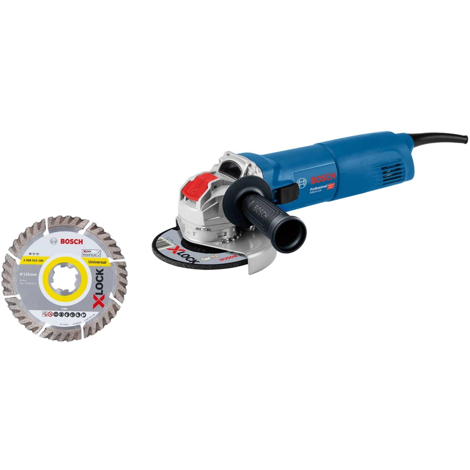 Bosch Winkelschleifer mit X-LOCK GWX 14-125