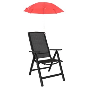 vidaXL Sonnenschirm mit Klemme Ø 105 x 86 cm 170T Polyester 2 Stk. 42041278