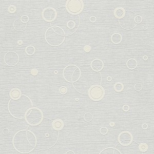 Überstreichbare Vliestapete Carlo mit geometrischen Punkt- und Kreis-Motiven.